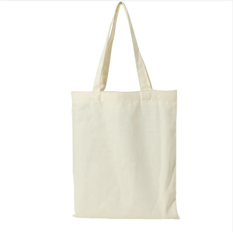 3/6/12/24Pcs Customized Logo Canvas Bag Reusable Grocery Shopping Cloth Bags Women's Handheld Shopping Bags 34x40cm