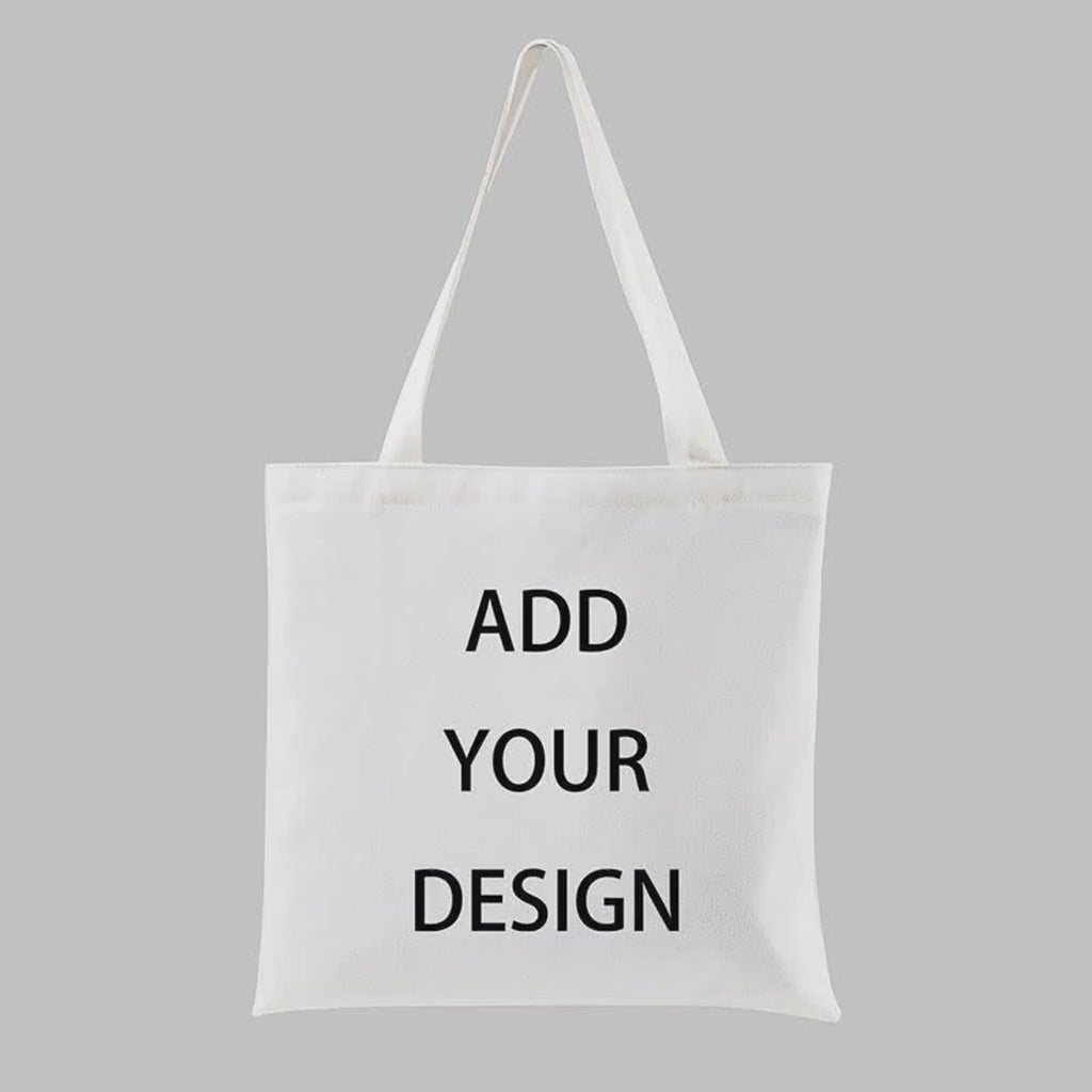 Customized Canvas Bags Shopper Shoulder Bag Big Women Designer Handbags Shopping Tote Casual Woman Grocery Customizable Fabric